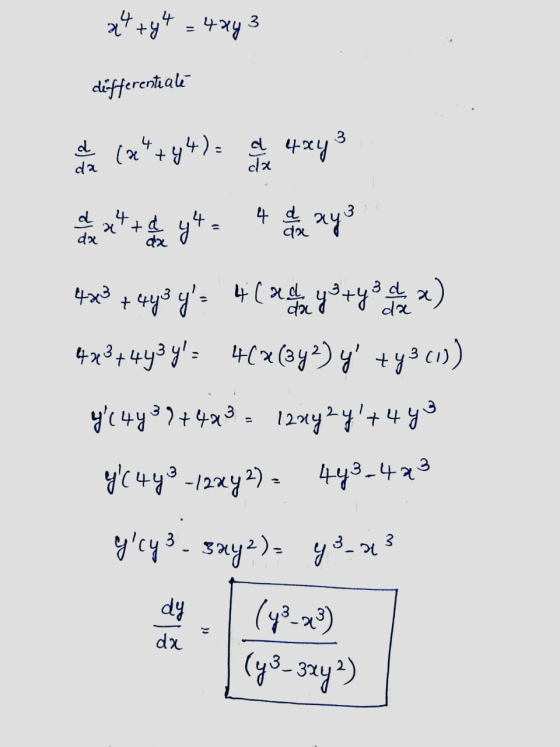 y= 4283 differentiale 3 22 +94) 단 나맹 da da d.4 + dx 4 & y4= ax anaya 라 14g 41gyy ) 다 3 + 4939 나(x (2) + 3 )) y(4y74493 12