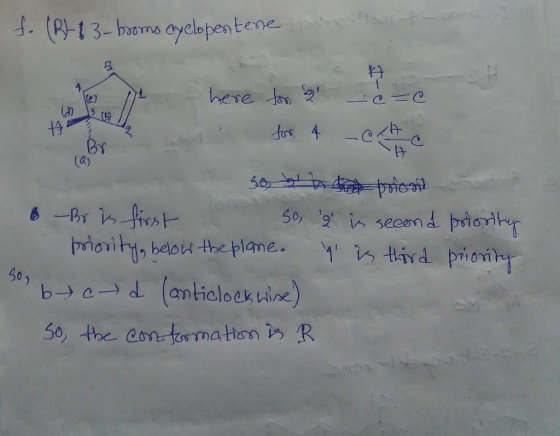 .(A3-bons oyelopentene here to 2 (el OP BY (a) 50, 2in secend priority 1 sthird priovity priority, belott the plane. 40 beT T