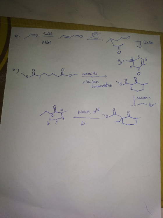 9. Eo Boler Aldo) o 2012 I Base Naocha claisen otin o condenation r Naone Naot, He