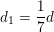 \small d_1=\frac{1}{7}d