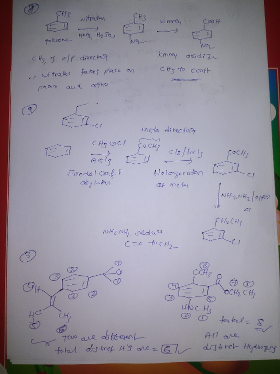 CAP Nitraton 13 cmna, Coolt HN H₂ sa toluene Na CHR ih oll directas a Nitrakar takes place an pada and of the kmney and deze