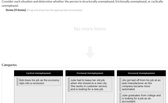 Consider each situation and determine whether the person is structurally unemployed, frictionally unemployed, or cyclically u