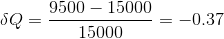 9500 – 15000 SQ= -= -0.37 15000