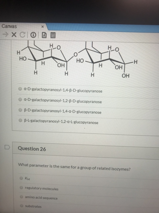 Canvas → XCIO DO но но Но нон НО Н ОН 1 ОН C-D-galactopyranosyl-1,4-B-D-glucopyranose G-D-galactopyranosyl-1,2-B-D-glucopyran