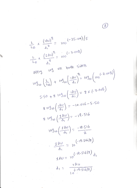 To como 100(–35.0u) 5 to a Camuge 104-7.08) Apply log on both sides logo (to) + 195, (194) 3 1050(106-7608) 5.50 +2 109,0 ( =