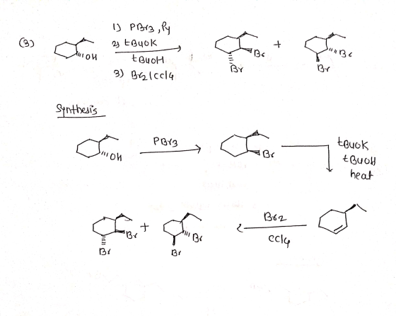 3) A + [ 1) Porz, py 2 tBuoks tBuol 3) Bricola s Br synthesis o PBrg t Buod . heat China Hong y Choo Seat go or in 262