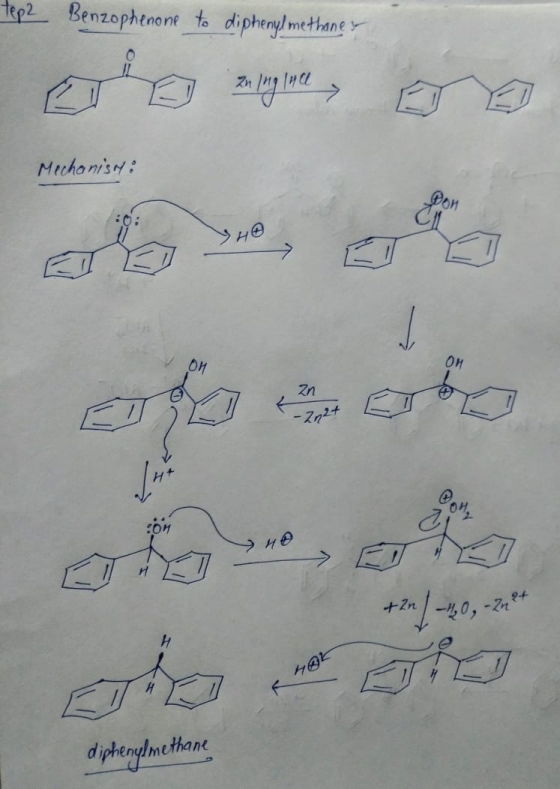 tep2 Benzophenone to diphenyl methane Oro skylum og Mechanish: Mechanishi an ofesoto -2024 *+/-10,2 +2n oleh diphenylmethane