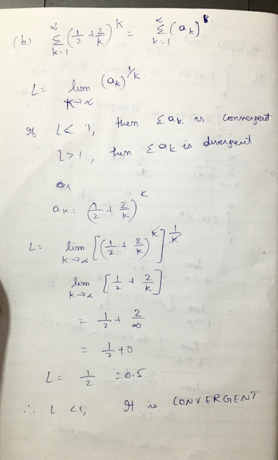 K {(ak) (6) 도을 ( + 2 kal k=1 L: lim (at)k KL them {ak Convergent 94 LE , 271, then {ak is divergent QUA K + 2 ) 2 L= ок: е li
