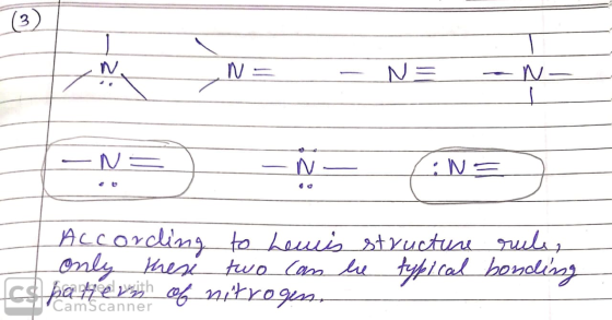 (3) NE – NEW N=- z According to Lewis structure rule, only these two can be typical bonding •d hangovih of nitrogen. CamScan