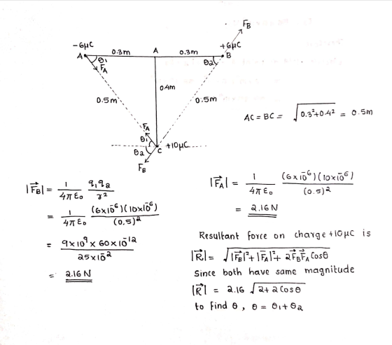 FB - GMC A 0.3 m А 0.3m +6HC B Bi Bat 0.4m 0.5 m 0.5m 10.3+0.42 = 0.5m AC = BC- +10°C.. Өa FB 1 1 IFBI 9,92 I FAI (6x106) (10