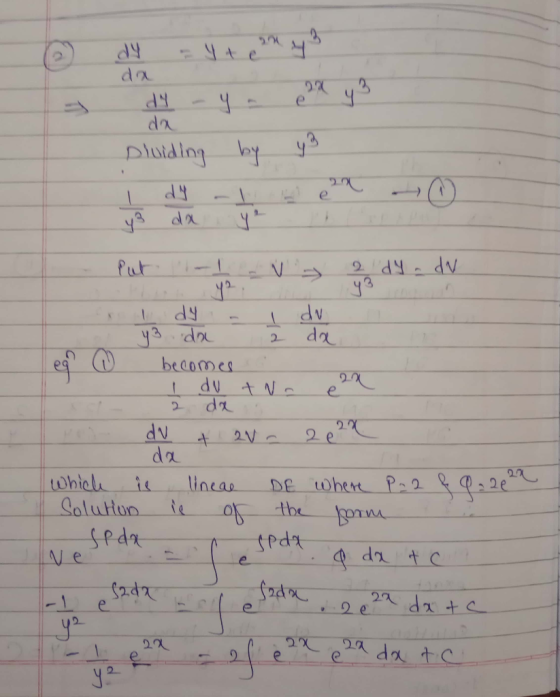 d a da d v becomes d v uoal linea ne iohen q.ad 24 , 2e e. y2