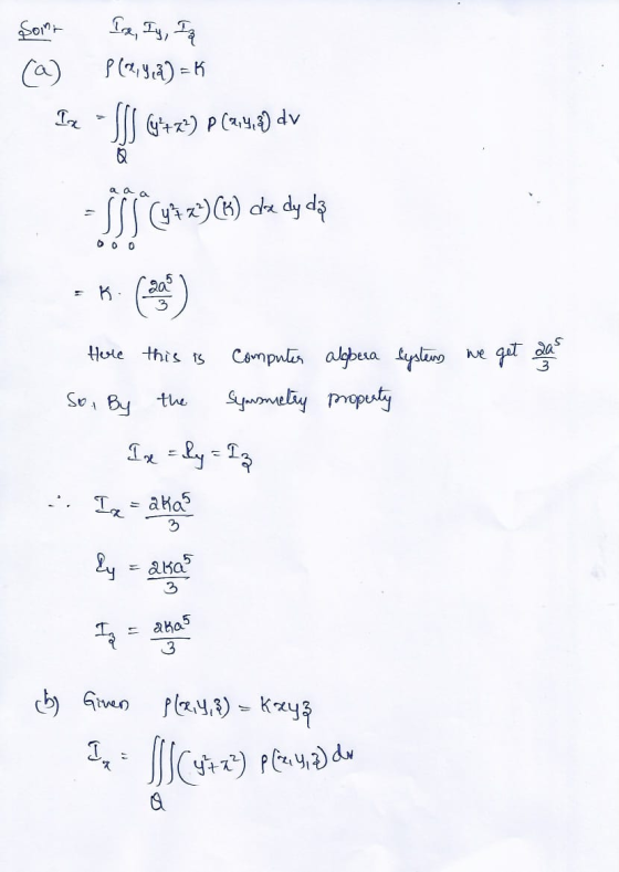 Sona ca) (2,4)=K Iz $$$ (+2) P (2,4,7) dv a a a - SS5 (44x3)(K) dhe dy dz DOO Hole this is Computer alpera systers we get a