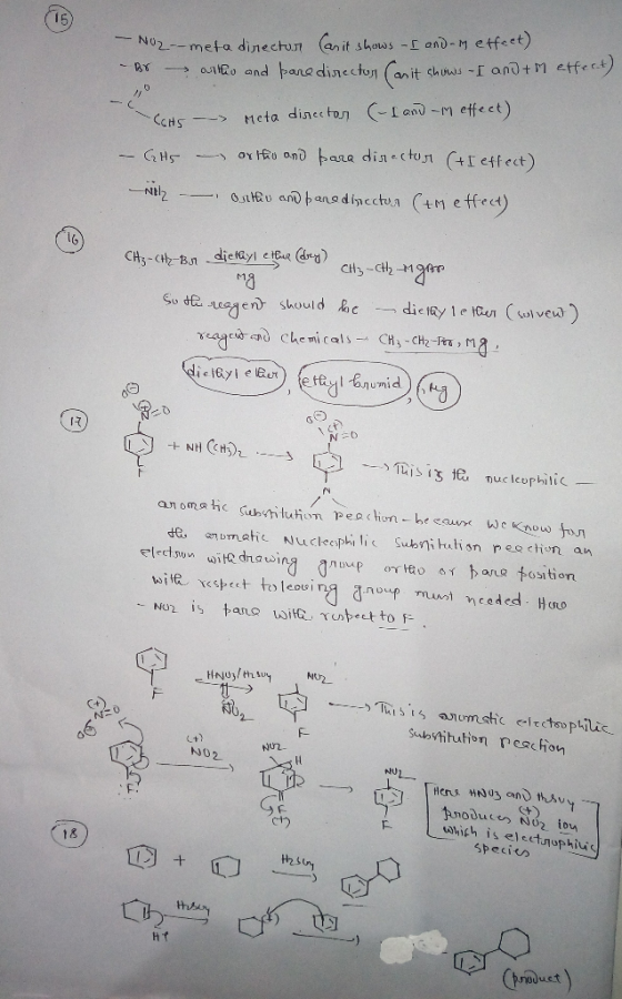 -NO2-meta director can it shows -I and effect) Br o ultho and paredirecton Can it shows - I and th effect) meta dissector (-I