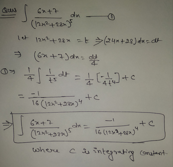 sus l Gatz da ol (12127281 38 let 124²+284 at (24x+28) dua at 7 (6x +7Jan-dt 0 1 1 1 1 1 dt = 1 [ 2 y + c = -1 16 (122²+282)