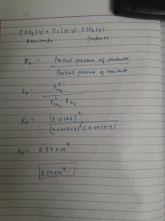 2 S0, (91 2 s02(41+ 02(l91 Prodrete R-eactantr preducts Par tial pressure Partial pressure o reactant 2 2 Co0166) oroot3120-0
