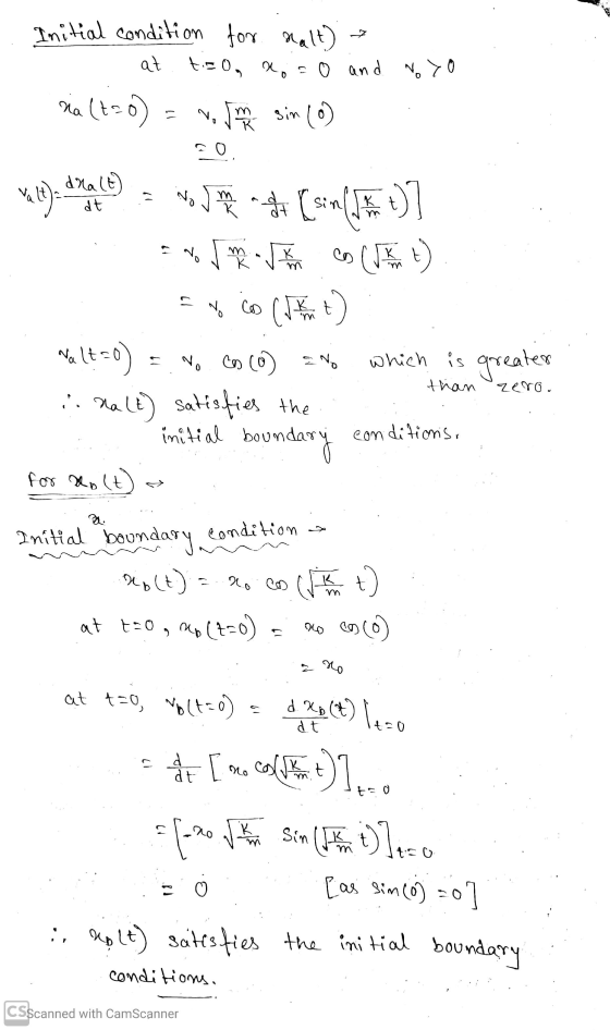 Initial condition at for nalt) tis 0, , sin (0) co and Noyo riat=0) No Tomo CO valt) dhalt) dt K [sin 1 12 बैन No someone on