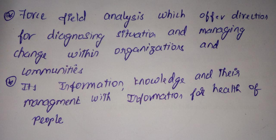 force preld analysis which offer dive ction for diagnosing situation and managing change withis organizations and Lommunities