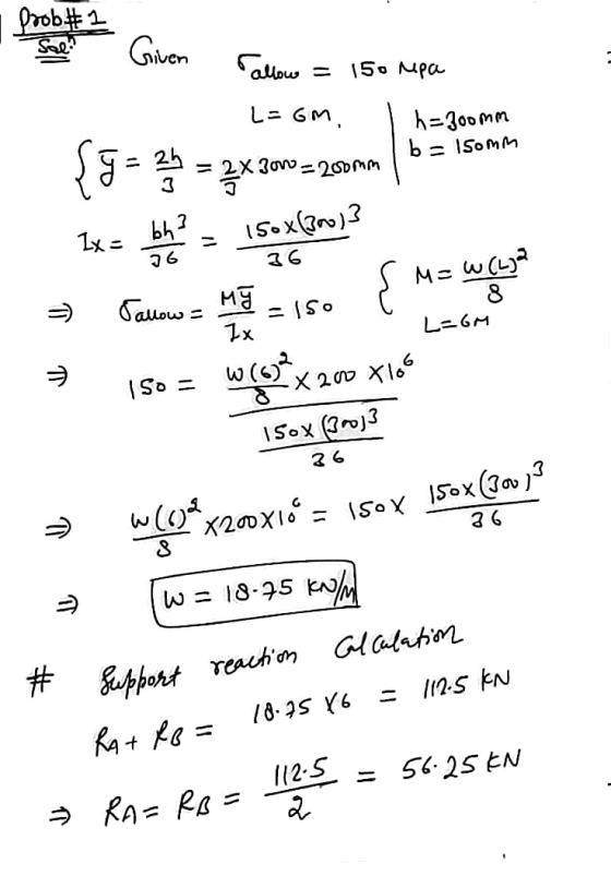 Doob# 1 Griven Fallow = 150 repa L=6M. I h=300mm b = somm G = 24 = 2x300=200mm b= isomm = 2X 307 - 200 mm - - ماملله و Talow