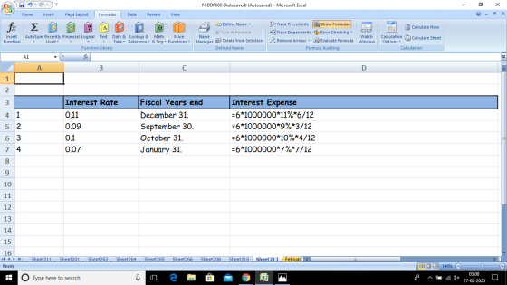 Ca 07 FCDDF000 (Autosaved) (Autosaved) - Microsoft Excel - 0 X Home Insert Page Layout Formulas Data Review View 2 Calculate