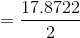 =\frac{17.8722}{2}