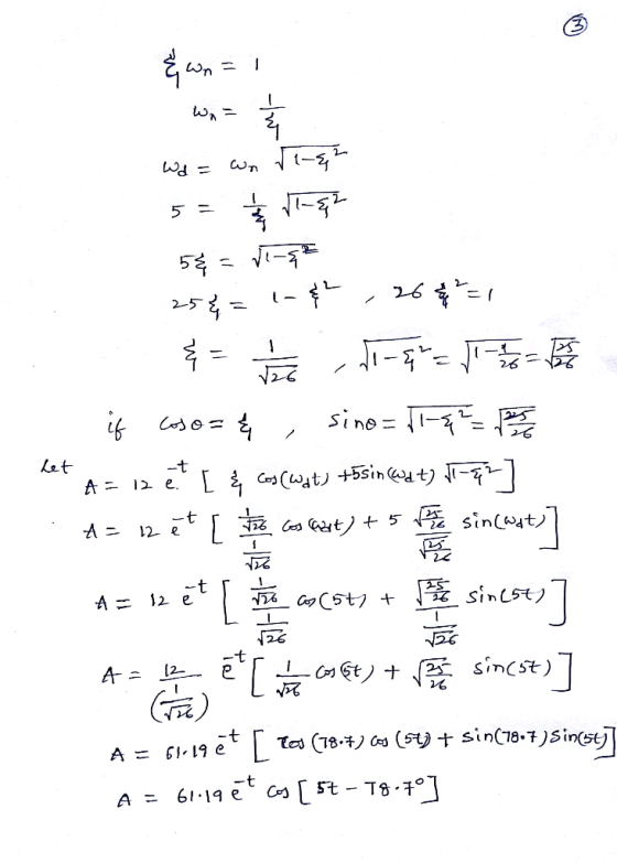 3C wn- 5 26 25= sine= if Let -t L Cat 5 sin(yt A 12 e sinst A 12 e t in(st) 2 A tos (18- + sin(18-7Sin(sy A = fI-19 e C5t - T