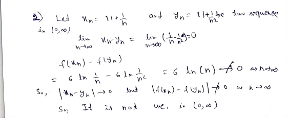 ard yn = 1 tl be two sequence Un = 11+1 h h2 in (0,0) lim nto Un In lim Change)-0 h na as has nyoo flan) - flyn) 6 In I 그 e 6
