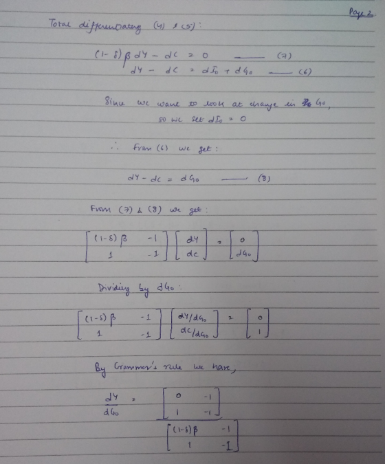 di feaunbasng Ca) 6) - AP Sinu we at dhaye u Go waut ৮ । frm (6) we Jet: (B) Fum ) & (3) we C1-5) p -1 dy dc 1 1 Dividiny by