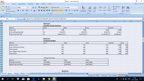 Book1 - Microsoft Excel - X Home Insert Page Layout Formulas Data Review View * Cut Copy Calibri - General 1 1 Wrap Text 3 Me