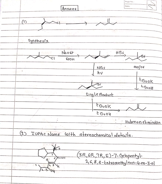 Page No: your Dato: Answer! (13 chat Synthesis H136 Naoet Etoh L BE CI Bajos NBS thu ItBuok touch Single Product tBuok ЕВчой