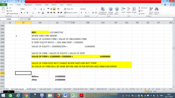 PV, FV, ANNUITY (Autosaved) Microsoft Excel (Product Activation Failed) File Home Insert Page Layout Formulas Data Review Vie
