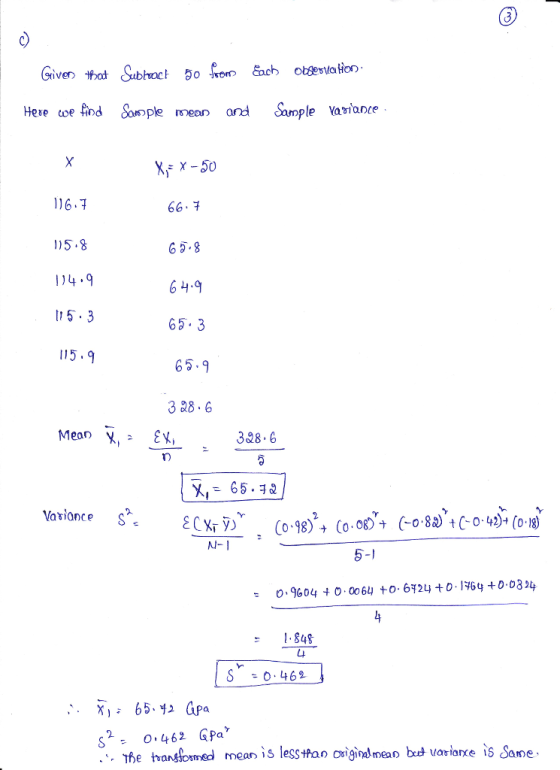 Heue coe fnd Soople mean ond Sample Vaionce 116. 15.8 114.9 15.3 115.9 66.7 G5.8 6 4.9 65.3 65.9 3 88.6 328.6 08)( 0.83 4 (0-