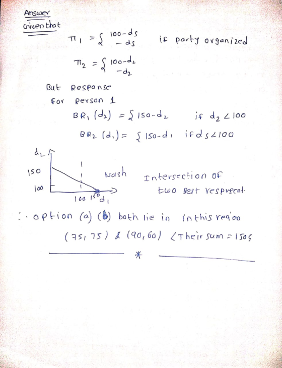 Answe Civen that Gut ResPo nsc For Revson i S o ェntersce.ion 0 lo0 option 〈a) (b) both he in Inthis rea on (as175)よ(90,60) 〈T