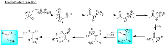 Arndt-Eistert reaction som har x-**--3 *** оо.Et LOCO 12 Eto ΗΤΗ HH. CH `CH₃ HC H CH3 H3CH насен