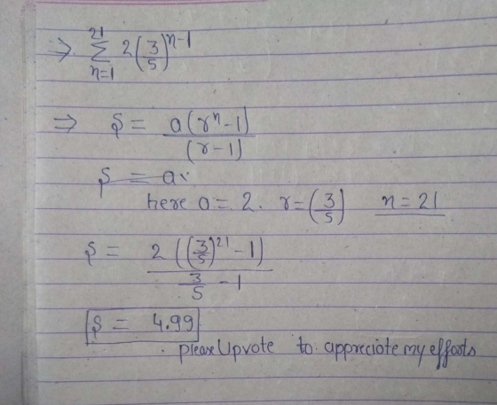 21 껴 &= a (gni (0-0) S-au S here 0=27=(3) m=21 $ = 2 (C3)?-1) 5 $ = 4.99 please Upvote to: appreciołe my efforts