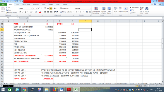projects (Autosaved) (Autosaved) (Autosaved) - Microsoft Excel (Product Activation Failed) Review File Home Insert Page Layou