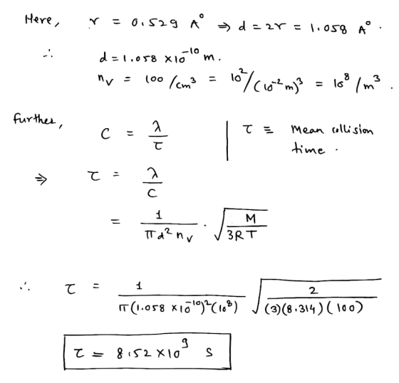 Here 0 3 lo cm Me. 3RT 2. r(1.ors xi6)(t,*) J (3)(8.314) (oo) 10 0