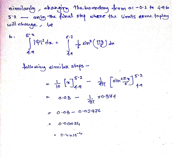 similarly, changing the boondary from a 1 -0.2 to 49 to 5.2 — only the final step where the limits come toplay will change be
