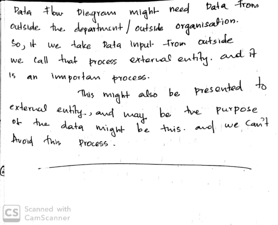 need from Data - might Degrans Pater Flow Diagrams might he outside the department / outside organisa So, it we take Pata inp