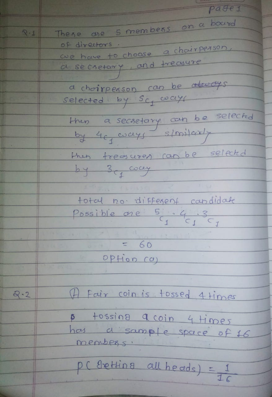 Page 1 on a board p.1 5 members a chairperson, and treasure There of directors we have to choose a secretary Metony a choirpe