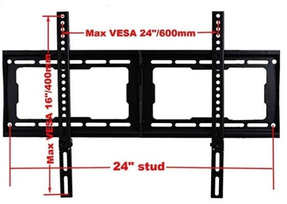 Max VESA 24/600mm 0 24 stud