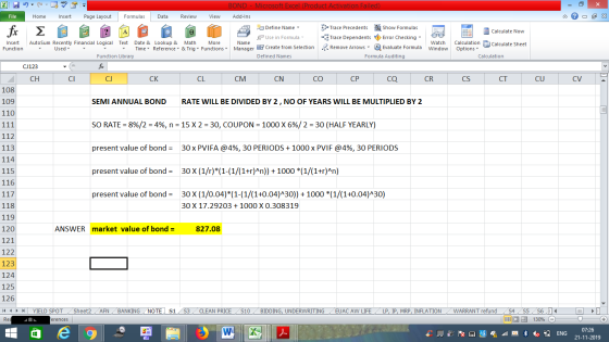 File Home Insert Page Layout Formulas Data Review View - 2x BOND - Microsoft Excel (Product Activation Failed) Add-Ins a Defi