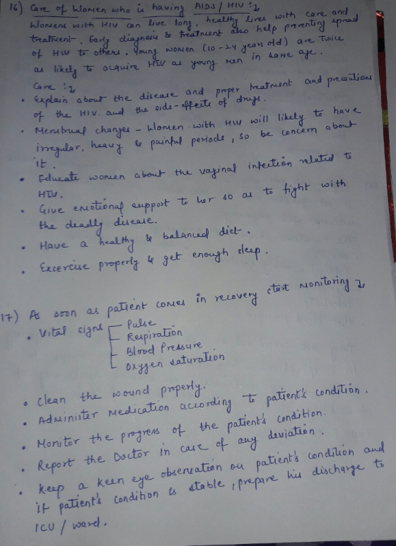 1) Caret Wlorten uoho is hlonuens veith Hiu havin onmens vwith Hiv can Rive lon healthy res with care and AIDS! Hiv Eat, dar uu &lonatr health. o help three tie on as Man in a Ne a Care xplain about the diteate and pper Mena chagyes Llanen wsith nw weill likaly ts hav eriodle So he Concern o a boot- 止 Fdusat wonuen about the vaginal inteition mlati Give ensuo nap auf port the dually diesse . Have a healthy balanael diel. t Monitoring cones ‘n recover Reupiralion Blovel Preasu re clean the wound pmperld. . Aduinitir Mediation acordin t paltentk cendition the patients Cendition Report the buutr n ay daviaten keep it patients condihon ts stable Icu/vwerel. of auy deuj oa pattents condluon au a kean eye obkervatien