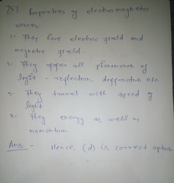 ave maghetre rel 2. phehohm ehoh 3 チtel ay m o m eh tom Ans lence, (d) is coect o