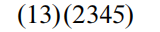 (13) (2345)