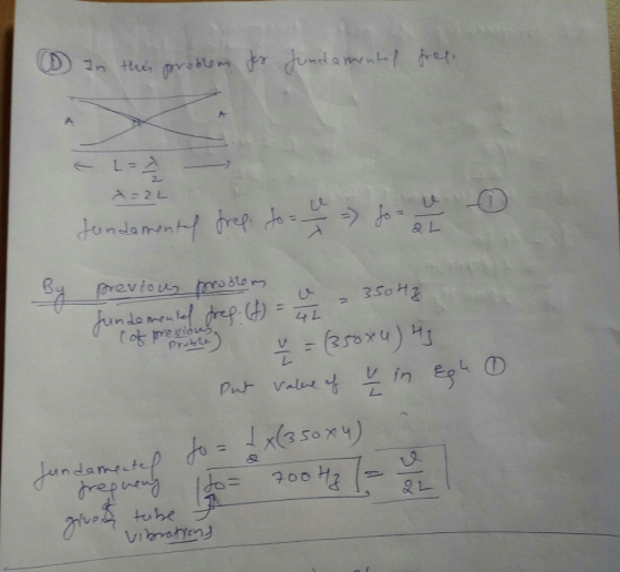 In this problems for fundamentel free - L= x =22 fundamenty drep too so jo o & previous problem fundemented fres. (f = L = -