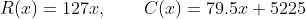 R 127x, C(r)=79.5 5225