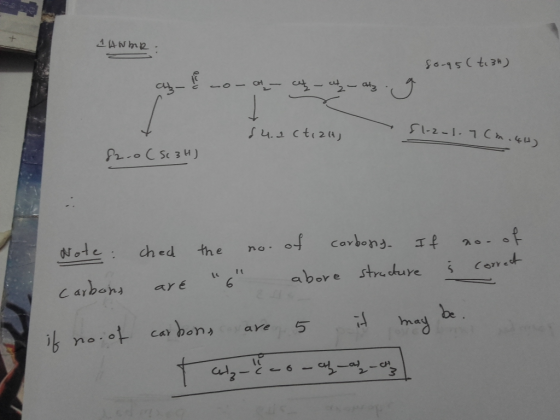 1 ANDR. az -o-ot - ce-at- atz. fo-95 (ti 3H) g 14.2 ctiza, 51-2-1.7 Ch.44) 82.0 C Sc 3H) Note: carbons it no. of ched the no.
