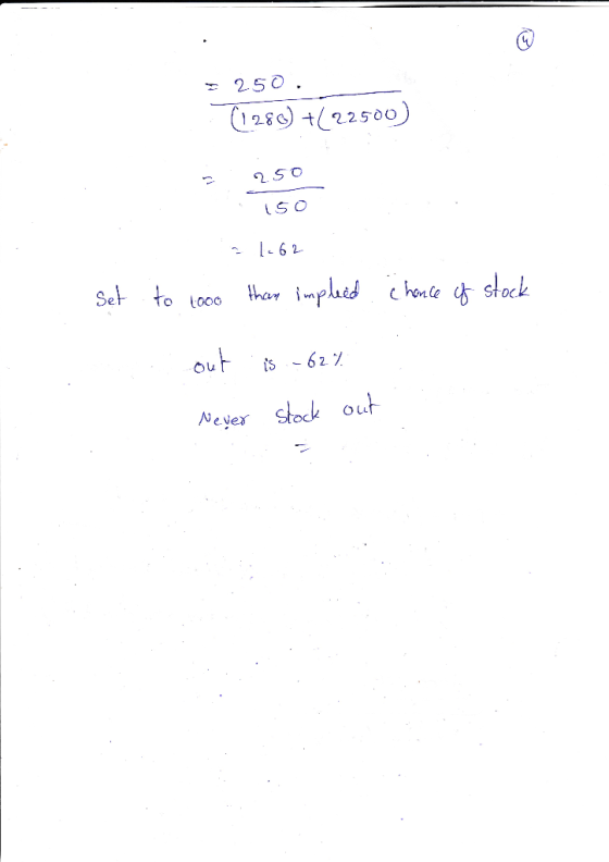 25O 1289) +22500) S O 62 Set to tooo thar impluid chone stock out ts -62 Neyer stock out