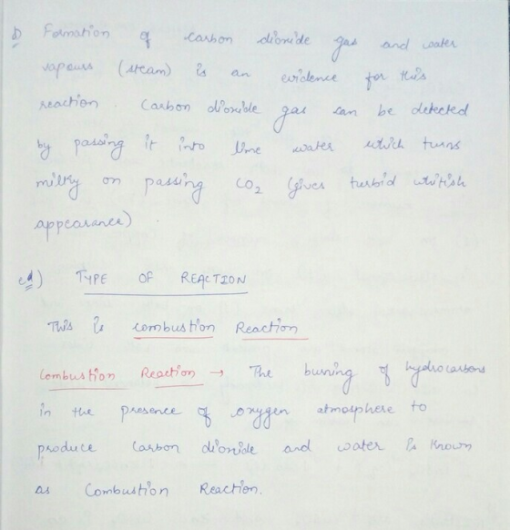 and waer ous (ateam an olence an be detecked ads Into ση ecvanee e ) Type of ReqcT20N combustion React70⑦ in the en atmospher