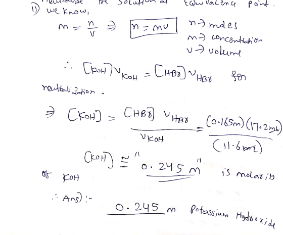 Point t Valem we know n males m Loncentuho vUalumt CHOHES reteulion CHB HB o 16Sm) (n.2 VKoH CEOH o 24 5 m S molasb FOH Ans P